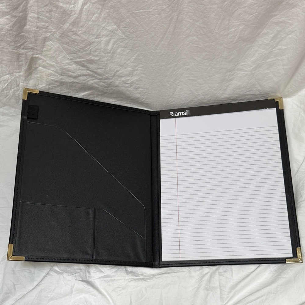 Samsill Classic Collection Business Portfolio - Black Document Organizer Folder - Picture 2 of 15